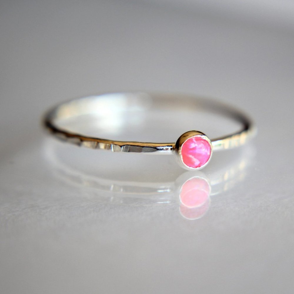 NEW Magenta Opal Ring Size 6.5